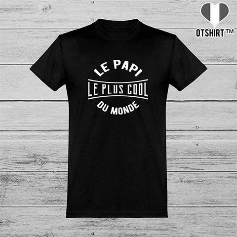  T shirt homme le papi le plus cool du monde