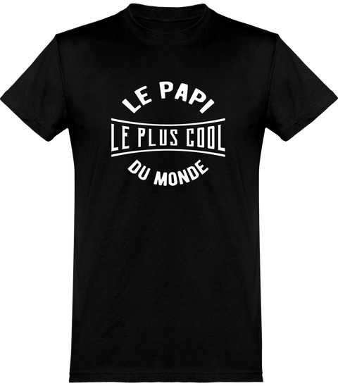  T shirt homme le papi le plus cool du monde
