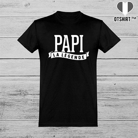  T shirt homme papi la légende