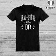 T shirt homme beau-frère en or