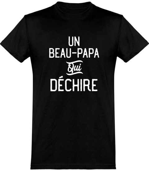  T shirt homme un beau-papa qui déchire beau