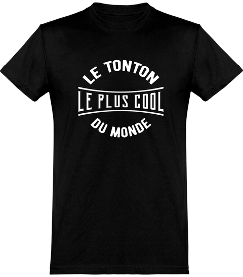  T shirt homme le tonton le plus cool du monde