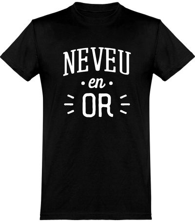  T shirt homme neveu en or