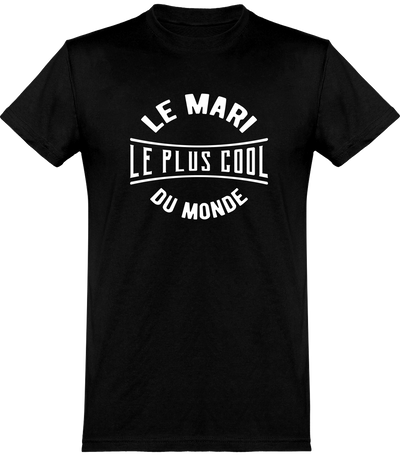  T shirt homme le mari le plus cool du monde