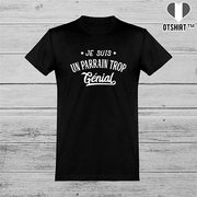 T shirt homme je suis un parrain trop génial