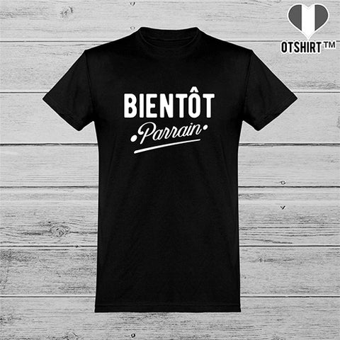  T shirt homme bientôt parrain