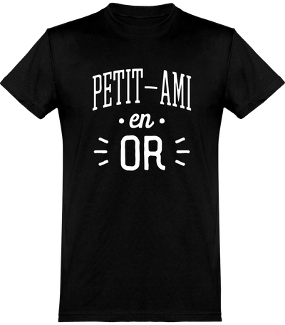  T shirt homme petit-ami en or