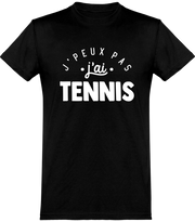  T shirt homme j'peux pas j'ai tennis