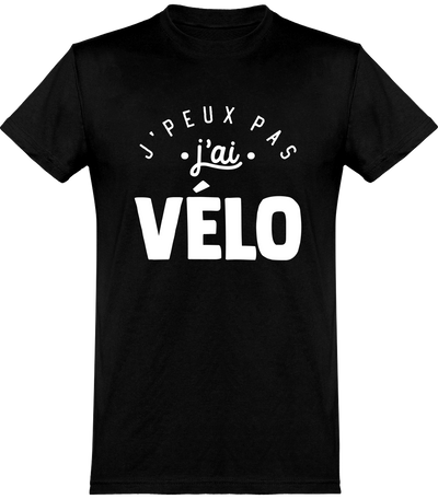  T shirt homme j'peux pas j'ai vélo