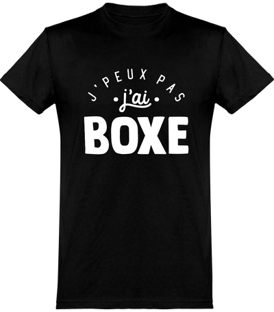  T shirt homme j'peux pas j'ai boxe