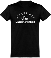  T shirt homme j'peux pas j'ai marche athlétique