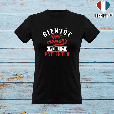 T shirt femme bientôt belle maman