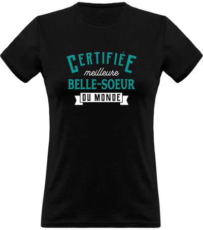 T shirt femme certifiée meilleure belle-soeur