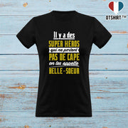 T shirt femme belle-soeur super héro