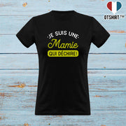 T shirt femme une mamie qui déchire