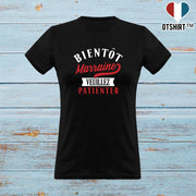 T shirt femme bientôt marraine