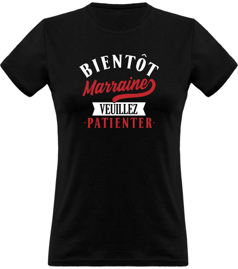 T shirt femme bientôt marraine