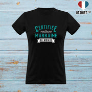 T shirt femme certifiée meilleure marraine