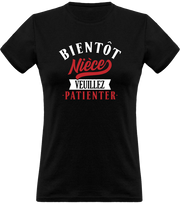 T shirt femme bientôt nièce