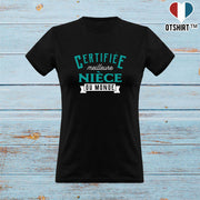 T shirt femme certifiée meilleure nièce