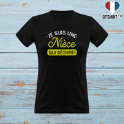 T shirt femme une nièce qui déchire 2