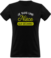 T shirt femme une nièce qui déchire