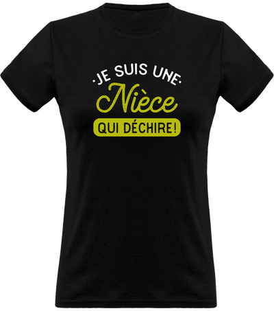 T shirt femme une nièce qui déchire