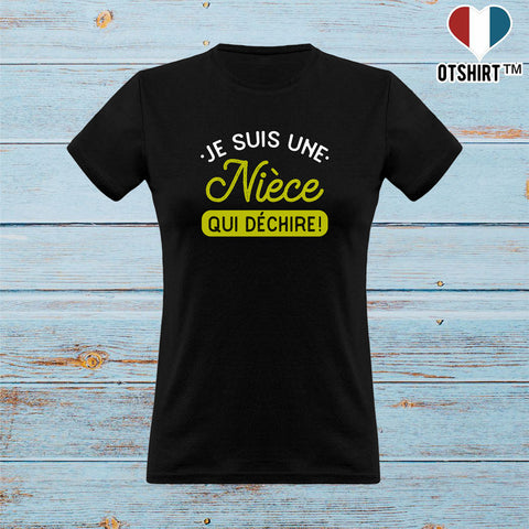 T shirt femme une nièce qui déchire 2