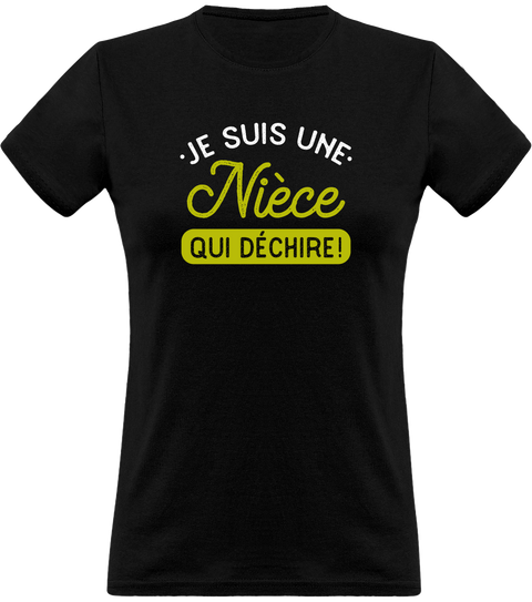 T shirt femme une nièce qui déchire