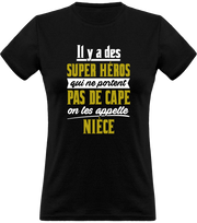 T shirt femme nièce super héro