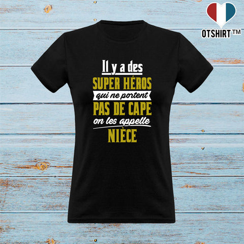 T shirt femme nièce super héros