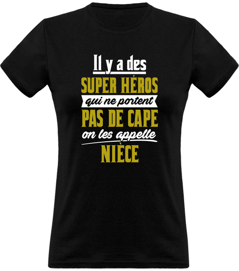 T shirt femme nièce super héro