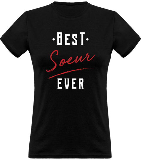 T shirt femme best soeur ever