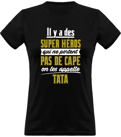 T shirt femme tata super héro