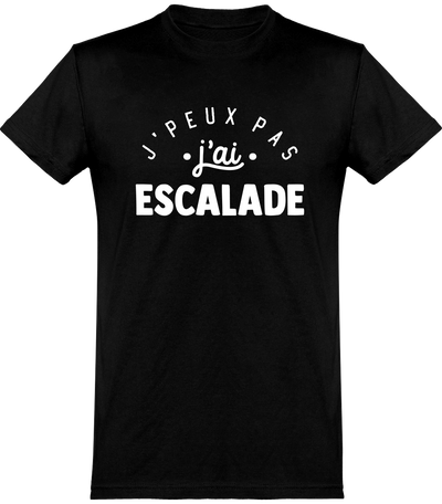  T shirt homme j'peux pas j'ai escalade