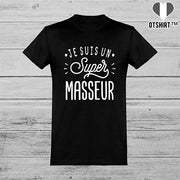  T shirt homme je suis un super masseur