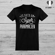  T shirt homme je suis un super pharmacien