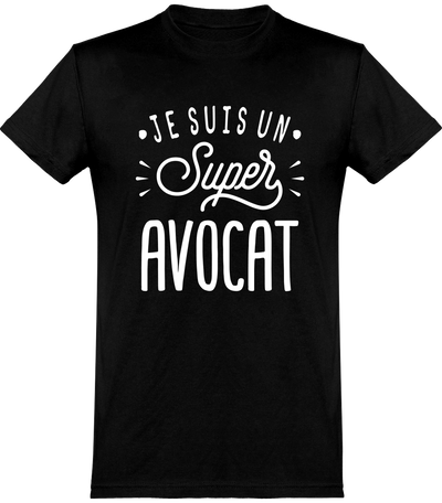  T shirt homme je suis un super avocat