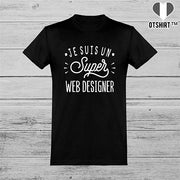  T shirt homme je suis un super web designer