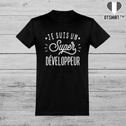  T shirt homme je suis un super développeur