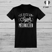  T shirt homme je suis un super mécanicien