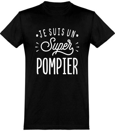  T shirt homme je suis un super pompier
