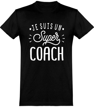  T shirt homme je suis un super coach