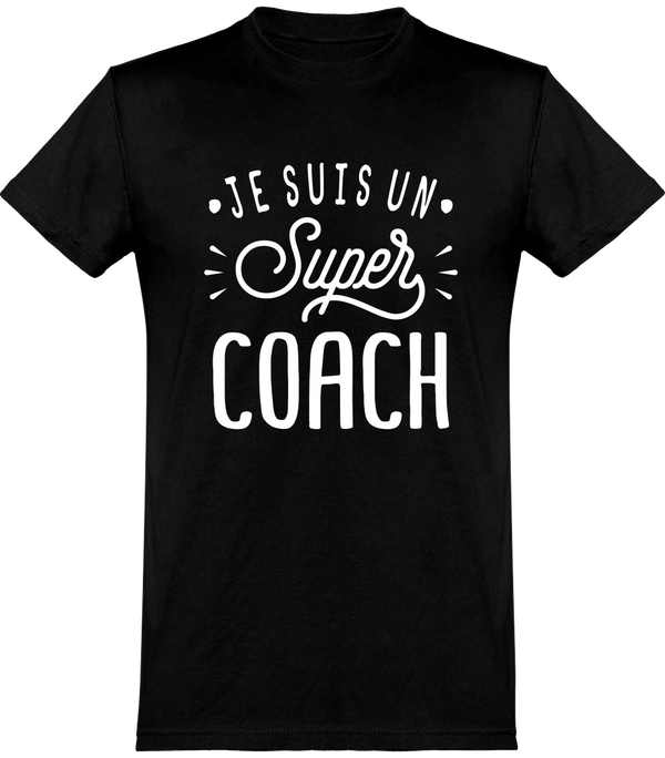  T shirt homme je suis un super coach