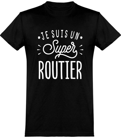  T shirt homme je suis un super routier