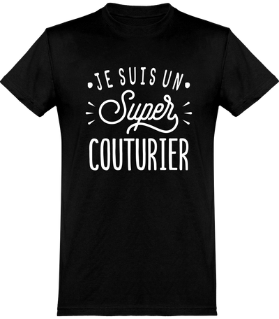  T shirt homme je suis un super couturier