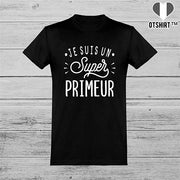  T shirt homme je suis un super primeur