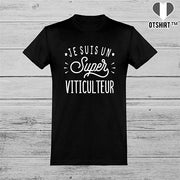  T shirt homme je suis un super viticulteur