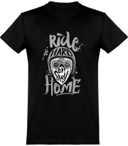 T shirt homme ride hard or stay home