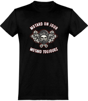  T shirt homme motard un jour